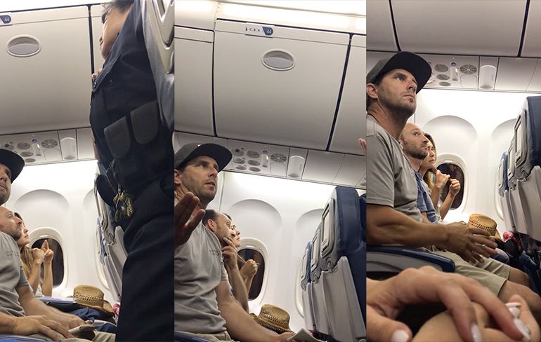 Familie met kleine kinderen van vlucht getrapt door Delta Air Lines