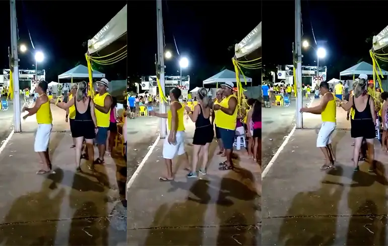 Feestje lijkt afgelopen, maar man is nog niet klaar met dansen
