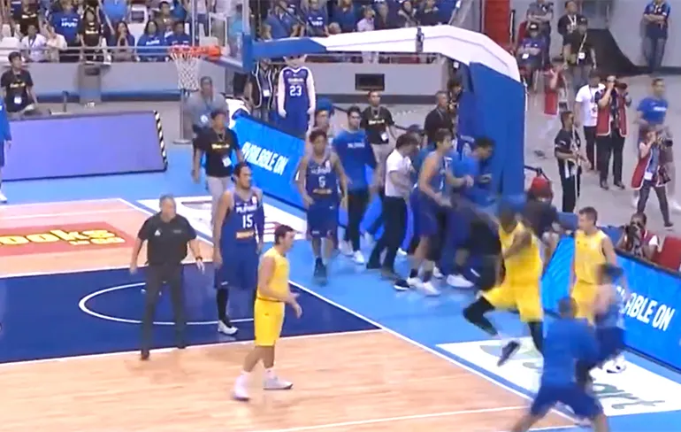Filipijnen en Australië op de vuist tijdens kwalificatie FIBA 2019