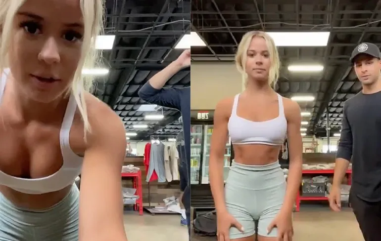 Fitness model Noelle Leyva kan vacuum truc met haar buik