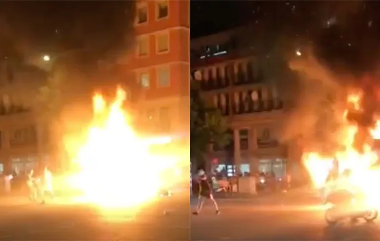 Flinke Rwina gisteravond in Haagse Schilderswijk, ME moest uitrukken