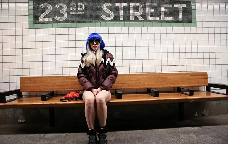 Foto's van de No Pants Subway Ride 2019