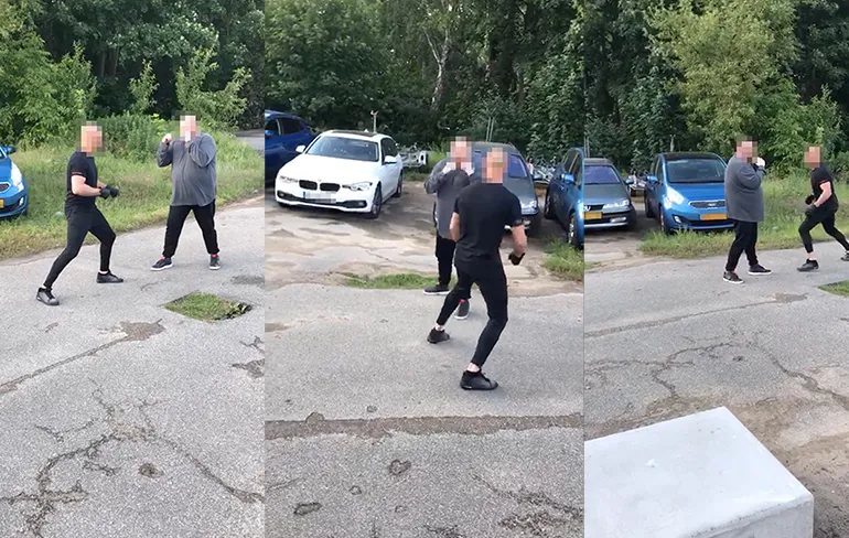 Freddy uit Arnhem krijgt klappen tijdens potje matten