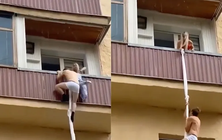 From Russia with Love: Alleen toen kwam haar man eerder thuis