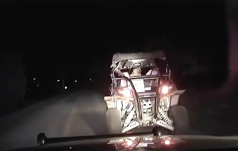 Gast in Offroad voertuig weet achtervolgende Copper af te schudden