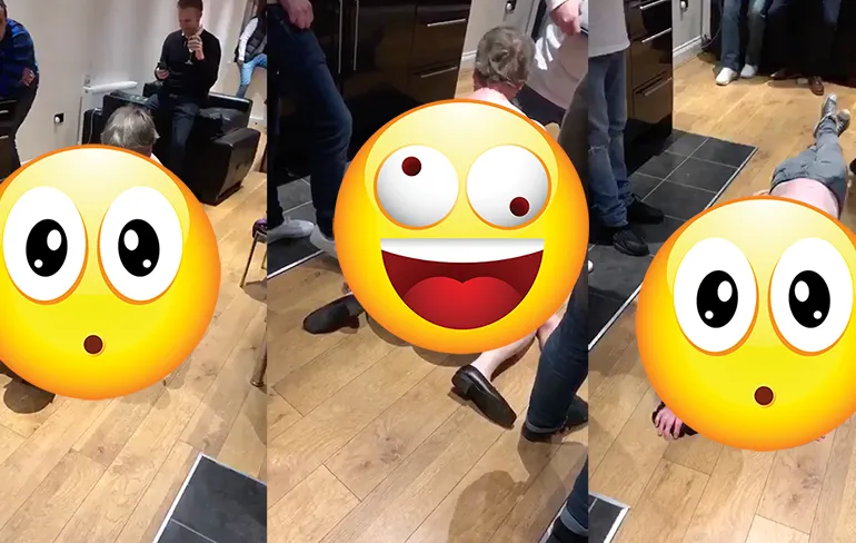 Gast krijgt fish and chips cadeau van zijn vrienden