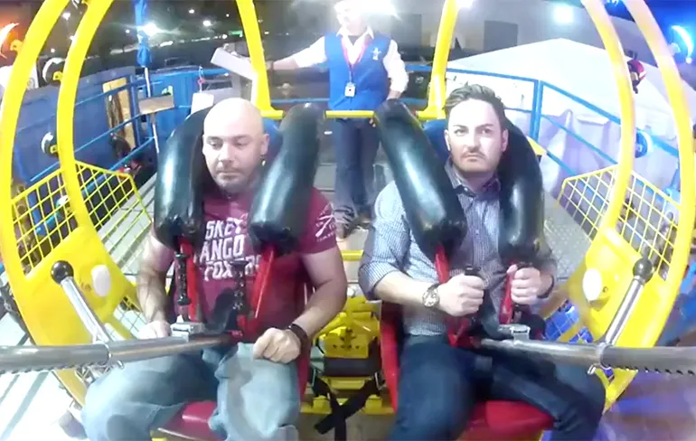 Gasten waren duidelijk nog niet klaar voor Slingshot attractie