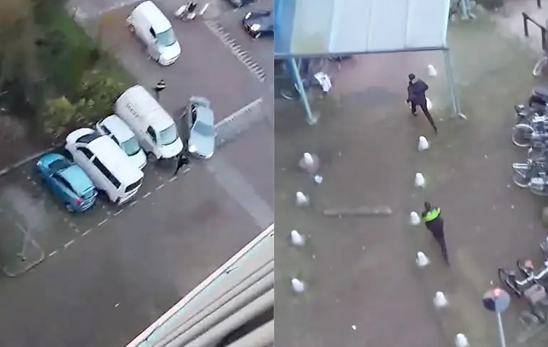 Geduldige agent in Katwijk