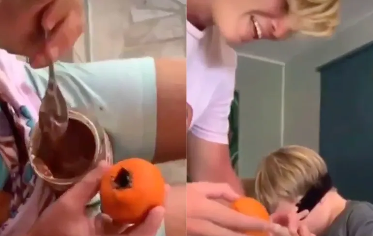 Geintje met chocola om je kind een trauma voor het leven te geven