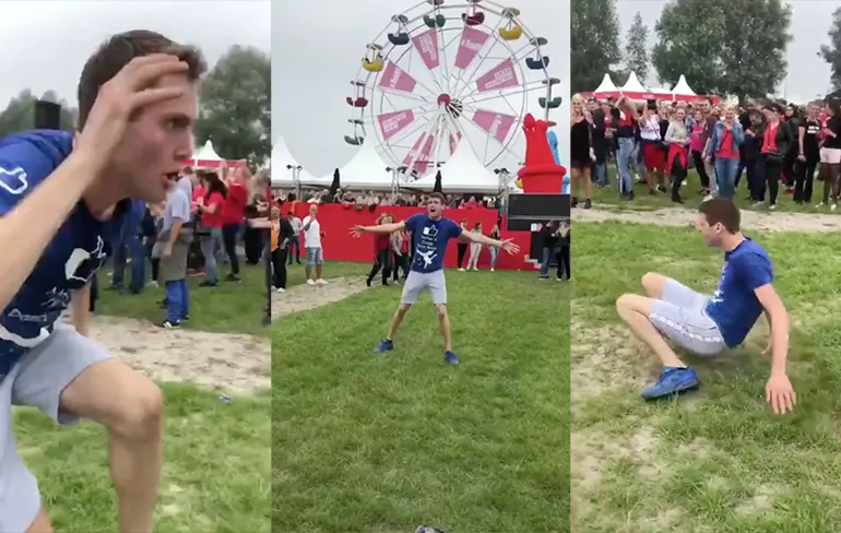 Gekkie Nathan ging ook weer los op The Flying Dutch 2018