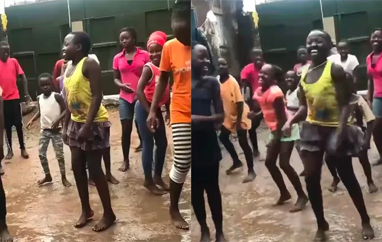 Geweldig dansje op Piraten klassieker Rozengeur en Maneschijn van Kinky