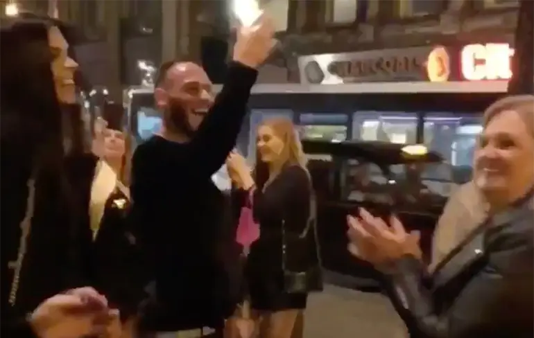 Gewoon een erg gezellige zaterdagavond in Glasgow