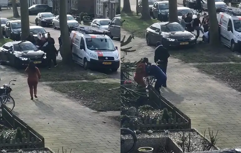 Gewoon een gezellige matpartij op straat in Zutphen