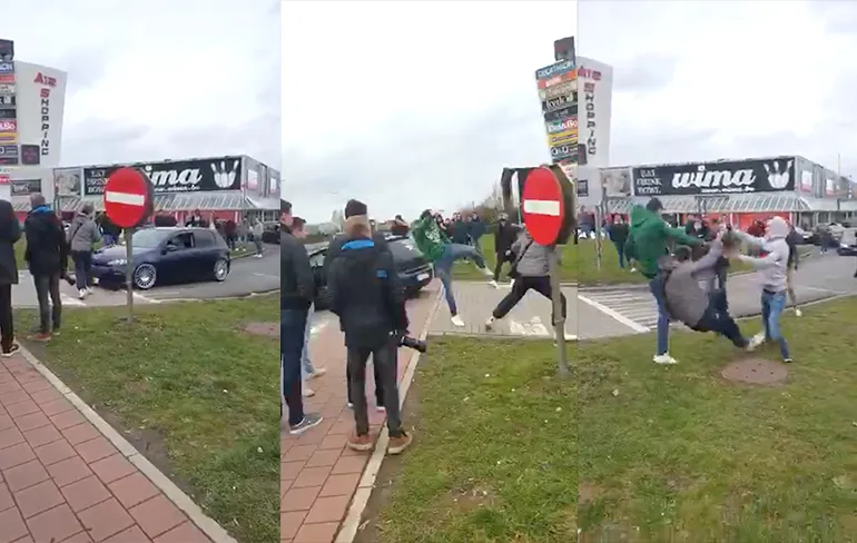 Gewoon een gezellige Road Rage in het Belgische Schelle