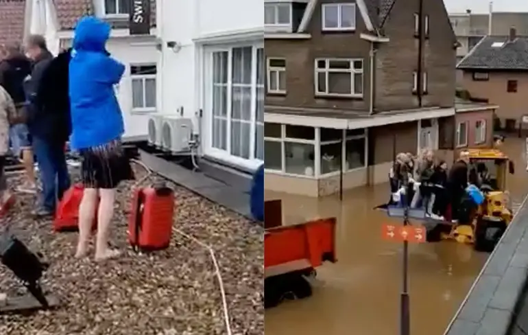 Gezellig uitje naar Valkenburg valt in het water