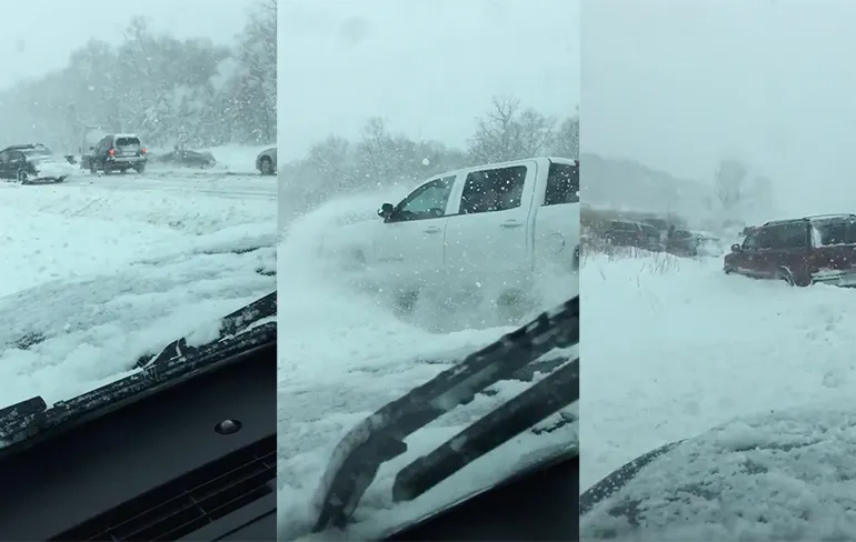 Gezellige kettingbotsing van 30 auto's in Amerikaanse Michigan