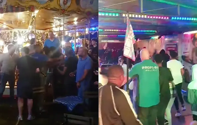 Gezelligheid bij de botsauto's op de Tilburgse Kermis