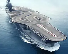 Goed idee: Driften met een BMW op een vliegdekschip