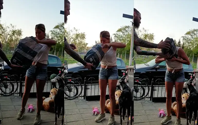 Grietje doet de Houtskool Challenge en staat er gekleurd op