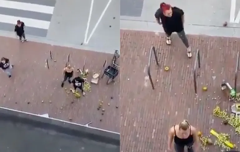 Groep vrouwen richt vernielingen aan bij Turkse supermarkt in Leidschendam