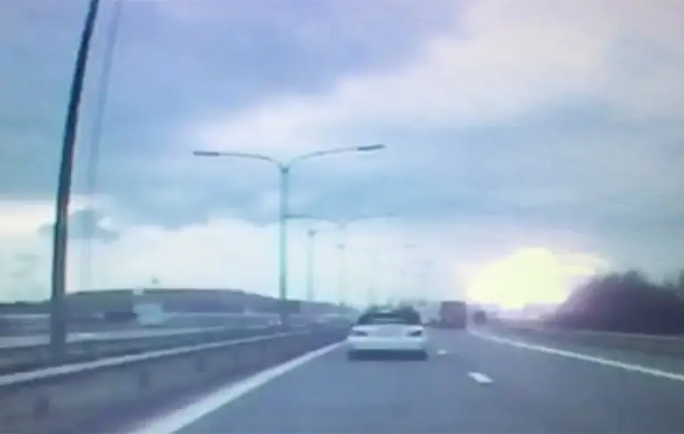 Grote ontploffing Indaver Antwerpen vastgelegd door dashcam