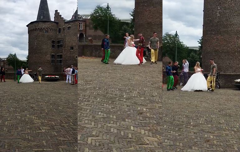 Hakken tijdens New Kids Style bruiloft in Helmond...