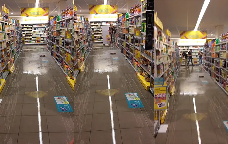 Hallo Jumbo Boxmeer, hebben we last van waterschade?