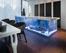Hebben: Aquarium in kookeiland