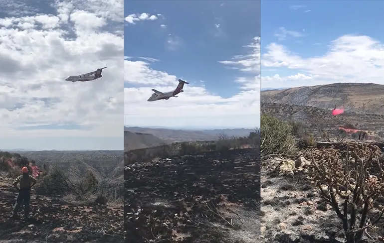 Heikel moment voor piloot van blusvliegtuig