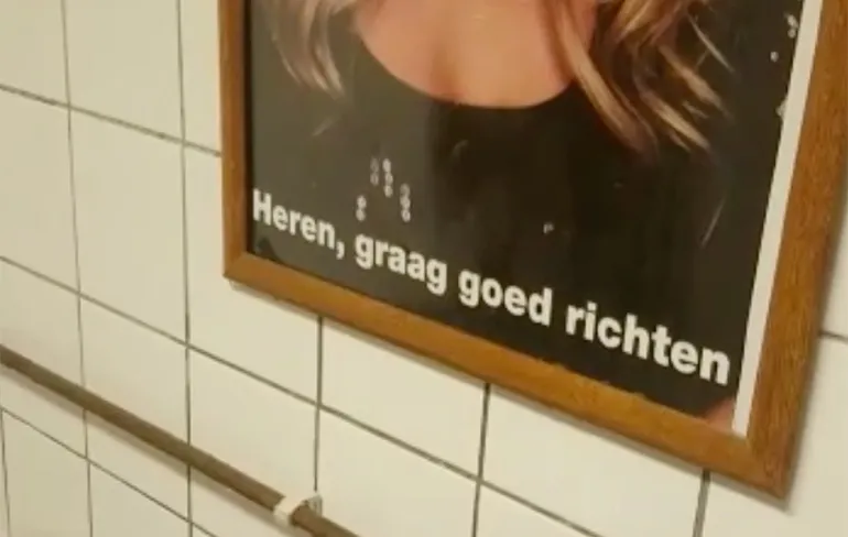 Heren, op dit toilet graag goed richten!