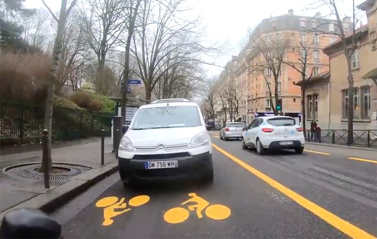 Het gevaarlijkste fietspad ter wereld ligt in Parijs