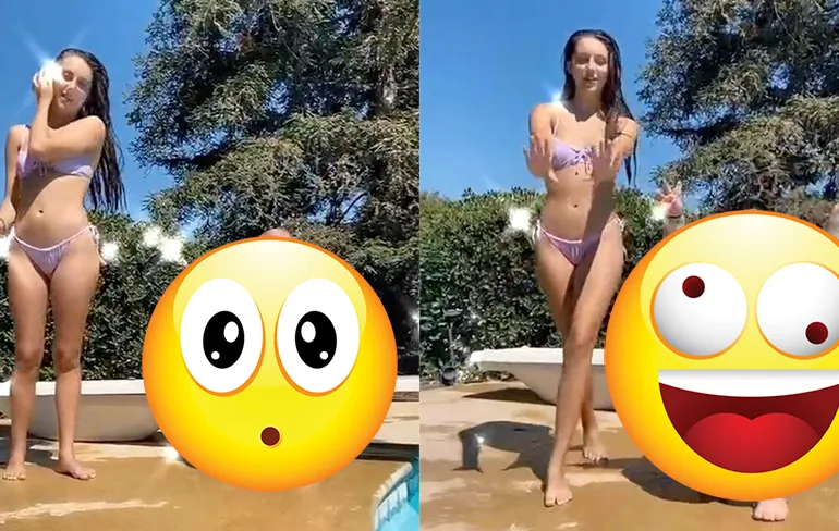 Het internet kan uit voor vandaag met deze bikini dans video