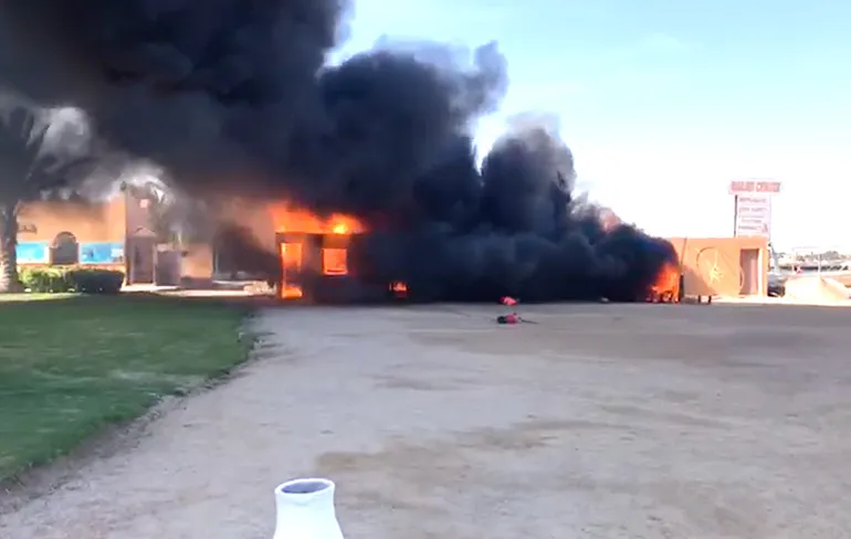 Het was een enerverende dag in de Egyptische badplaats Hurghada