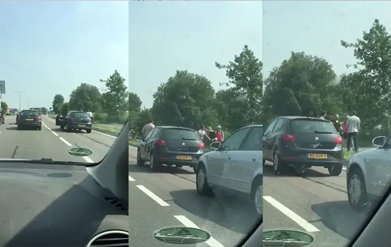 Hitte slaat toe in Leimuiden, resultaat Road Rage!