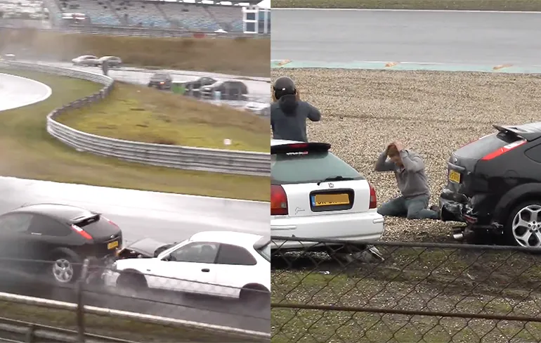 Honda geeft Ford een kusje tijdens Automaxx Streetpower in Zandvoort