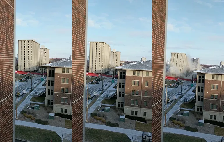 Hoppa, daar gaan twee studentenflats van de University of Nebraska