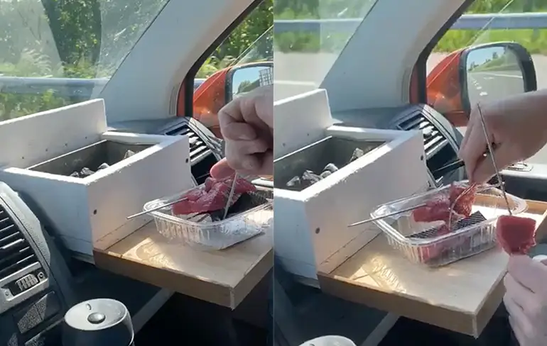 Hoppa, Shut Up And Take My Money: BBQ in de auto