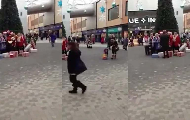 Iemand in Basingstoke heeft een hekel aan kerst...