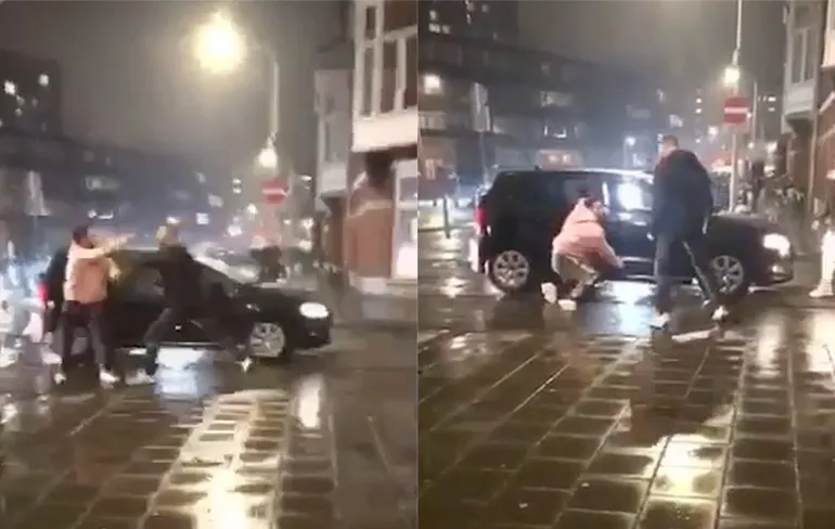 Ik sla je voor je neus broer... BAM, echt niet!