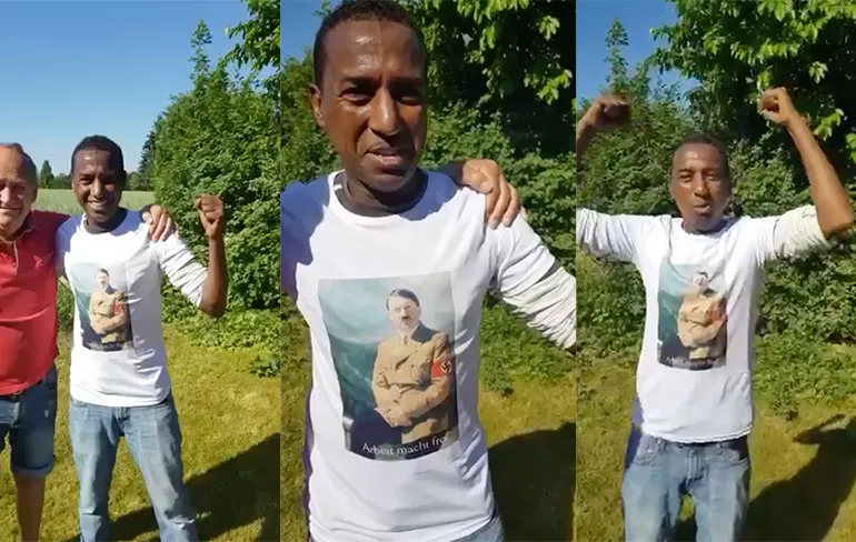 Immigrant ingeburgerd op Oud-Duitse wijze...