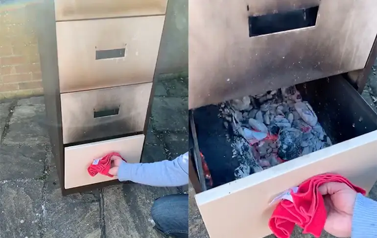 In dossierkast van kantoor kun je best bbq-en