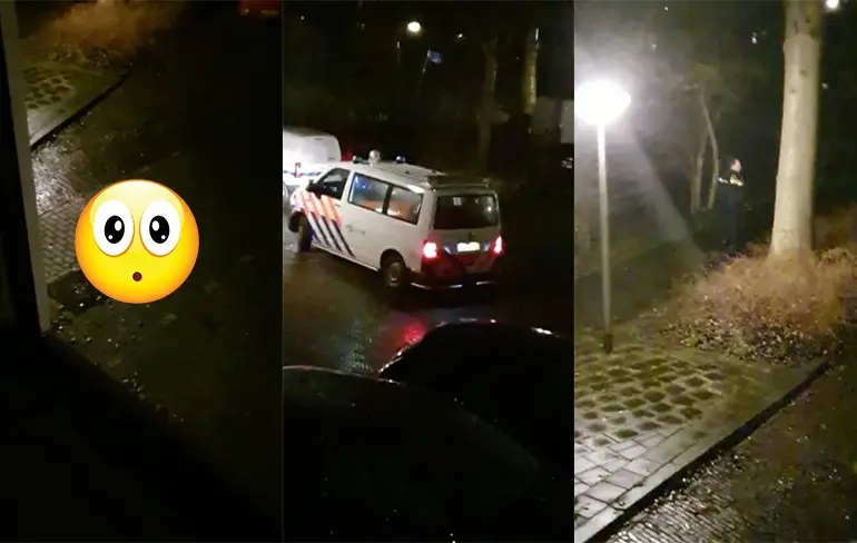 Inbreker overleden na val van dak van flat in Leeuwarden