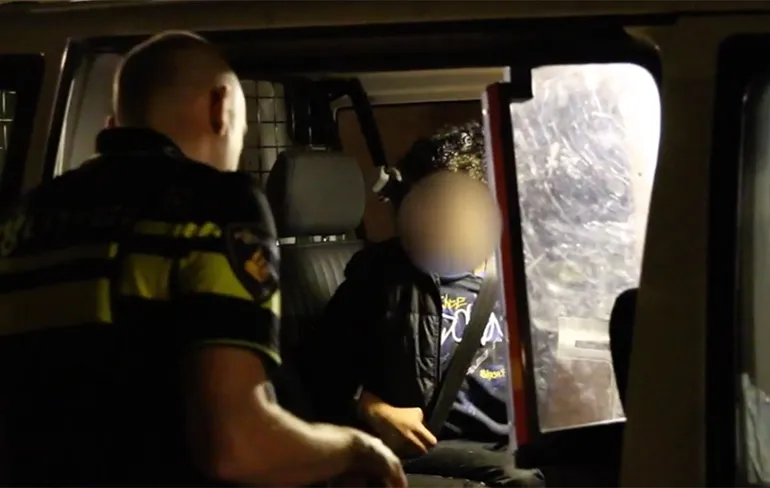 Inbrekertje in Bleiswijk een klein beetje boos na aanhouding