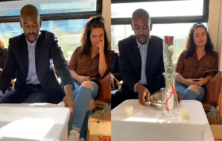 Indruk maken op een dame in het openbaar vervoer doe je zo