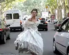 Interessante fotoshoot op straat in Odessa