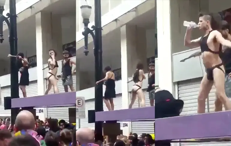 Internet kan uit na deze douche tijdens Braziliaans carnaval