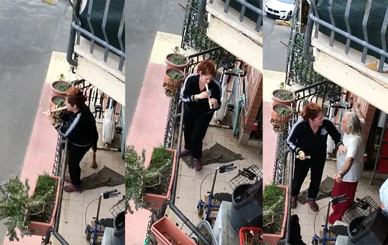 Italiaan is duidelijk zijn vrouw zat na paar weken lockdown