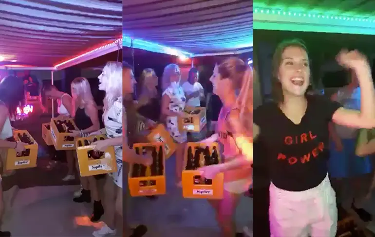 Ja hoor de krattenpolka gaat een ding worden: Dames op zomerzuipweekend