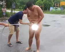 Jackasser uit Thailand stopt vuurmieren bij zijn mannelijkheid