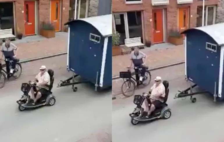 Jan kun je wel vragen om je caravan naar Frankrijk te brengen